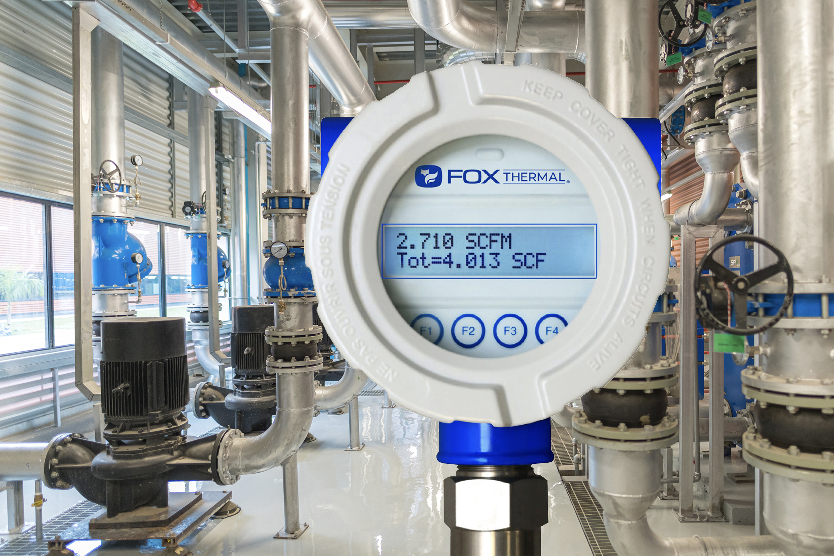 Model FT1 for digester gas flow measurement.